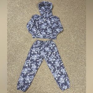 Gap × LoveShackFancy Floral Logo Hoodie Matching Sweatpants Set KIDS